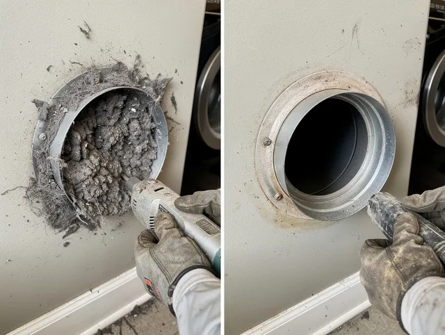 Professional clogged vent cleaning by Hilton Head Island Dryer Vent Cleaning in Hilton Head Island