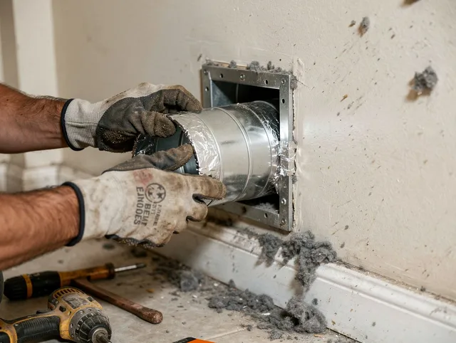 Professional dryer vent repair and installation by Hilton Head Island Dryer Vent Cleaning in Hilton Head Island