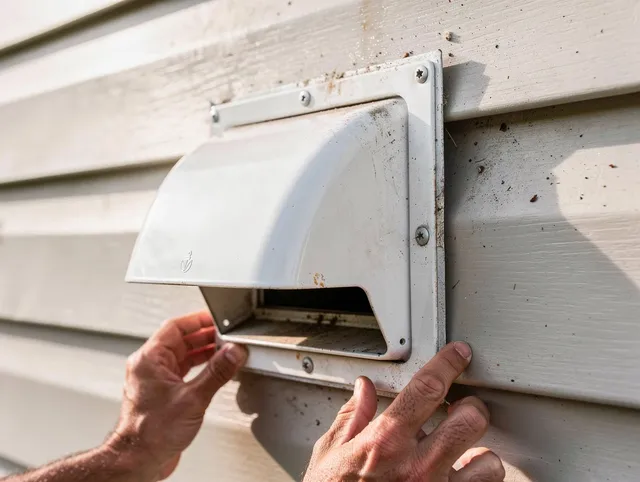 Hilton Head Island Dryer Vent Cleaning technician delivering thorough residential dryer vent cleaning service in Hilton Head Island